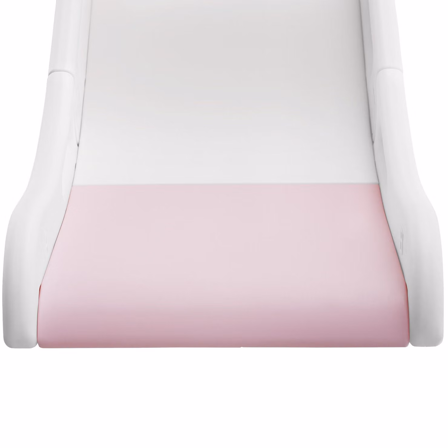 Scivolo pieghevole per bambini tectake con canestro da basket in plastica, rosa, H 128 x L 67,5 x P 66,5 cm – 1