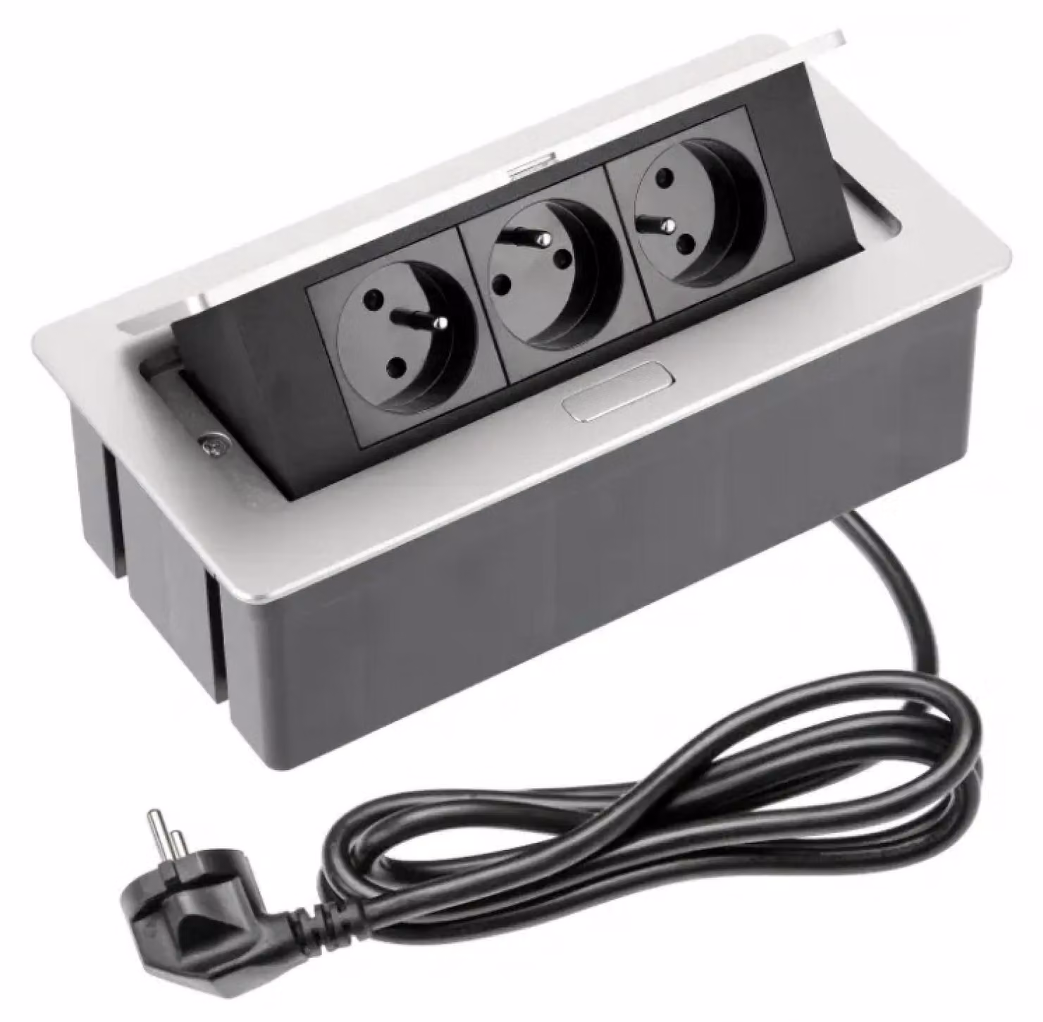 GTV AE-PBSC3GU-53N: Cassetto portaoggetti soft-close con 3 prese di corrente e messa a terra