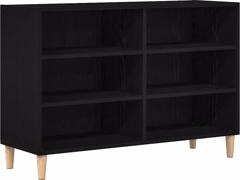Credenza Rovere Nero 103,5 x 35 x 70 cm Legno multistrato