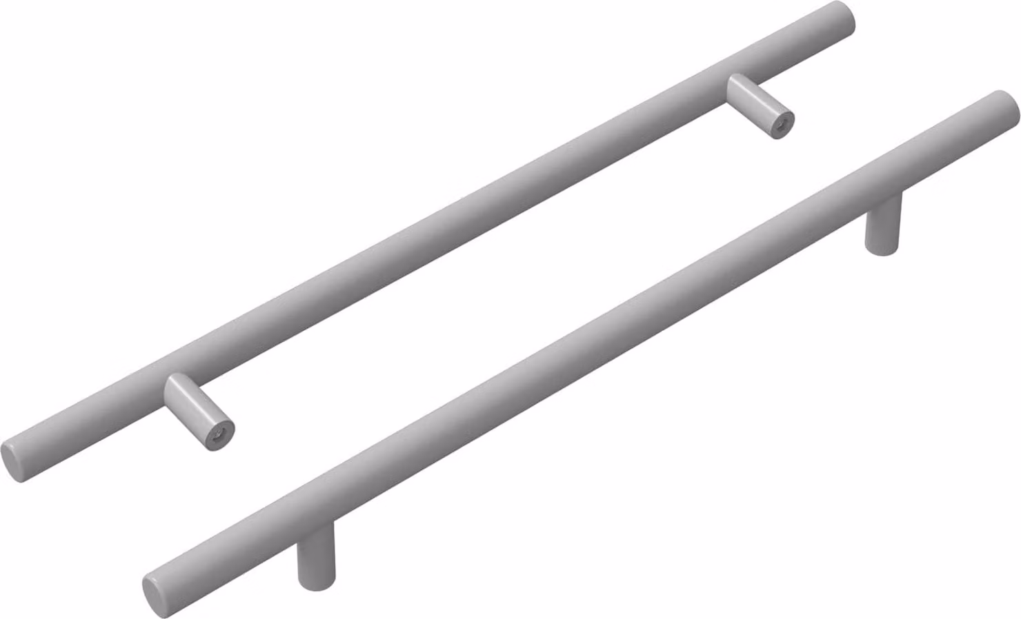 Maniglia per Armadio 2 pcs Argento 300 mm Acciaio inossidabile