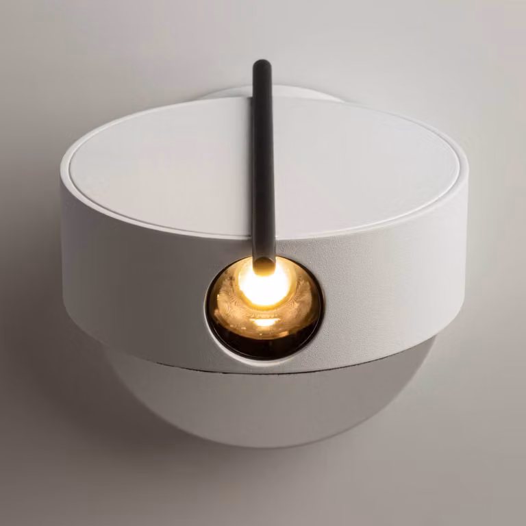 Maytoni Applique da parete a LED Nuance, Bianco / Opale, Soggiorno / Sala da pranzo, Alluminio, Moderno, Applique a LED
