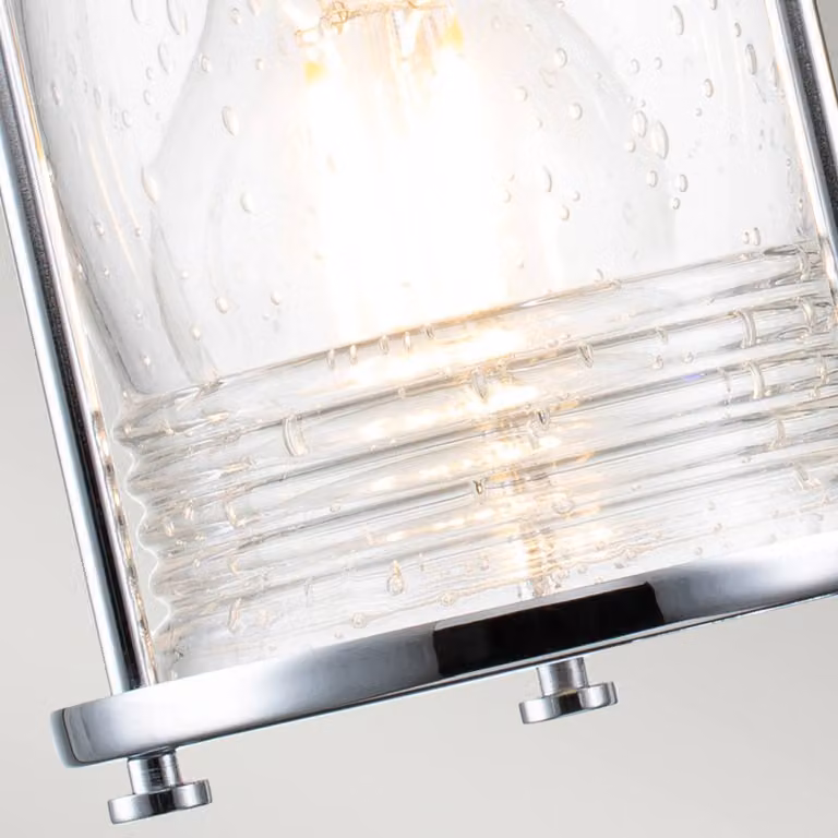 KICHLER Applique da parete Ashland Bay, dimmerabile, Cromo / Argento, Bagno, Metallo, Industriale, Applique