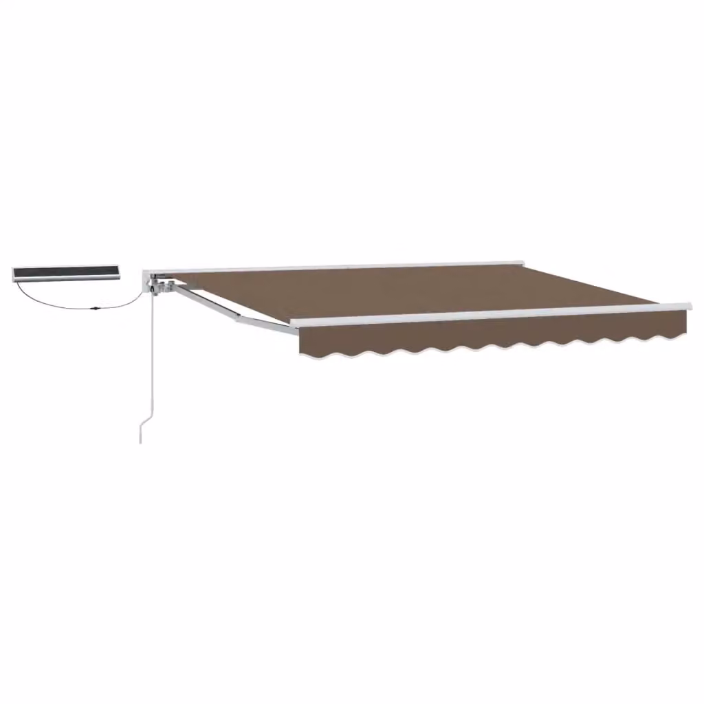 Tettuccio Elettrico Retrattile Videx in Poliestere e Alluminio Tortora L: 4 m, P: 3,5 m – 2