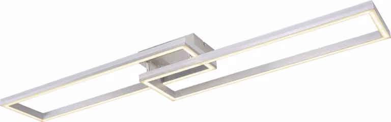 Globo Lighting plafoniera in metallo grigio argento, LED