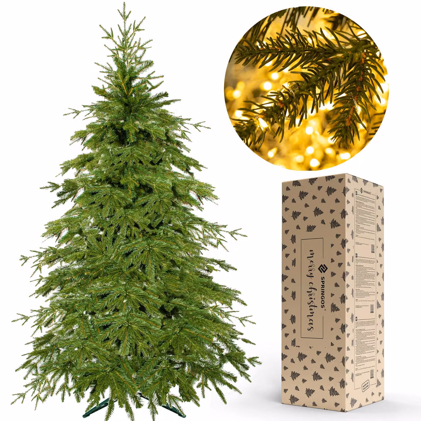 Albero di Natale Abete Premium naturale 220 cm