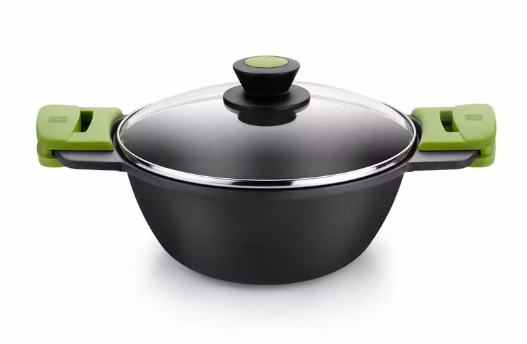 Casseruola conica in alluminio antiaderente per induzione con coperchio Prior, diam. 28cm