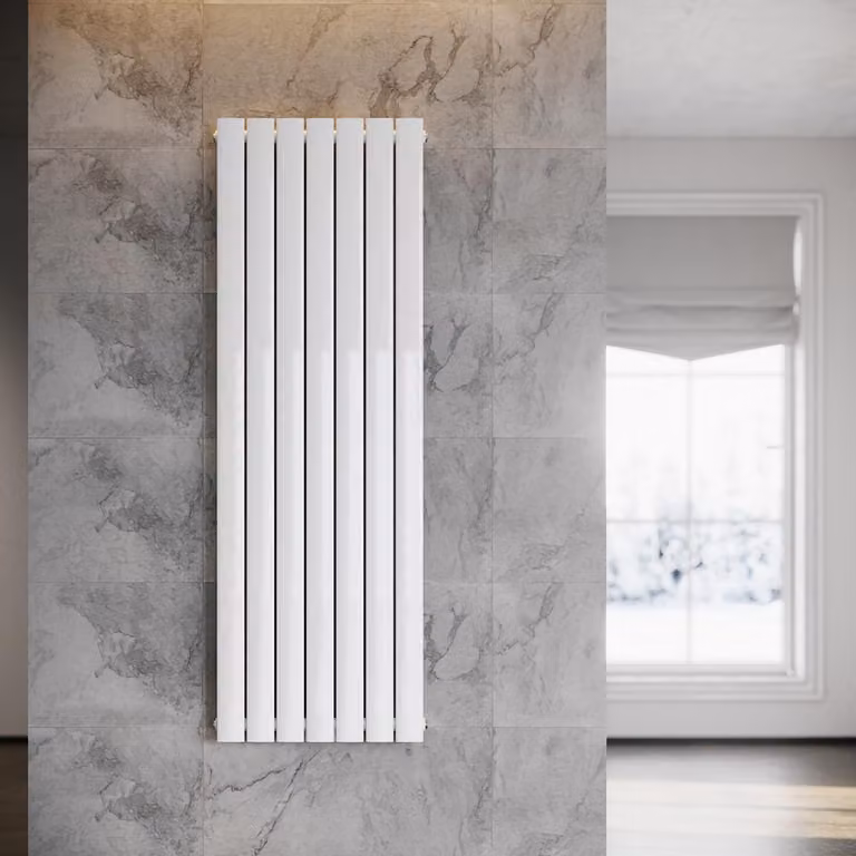 SONNI: Radiatore a pannello, design verticale, a singolo strato, bianco, dimensioni 1600x542 mm, senza resistenza riscaldante