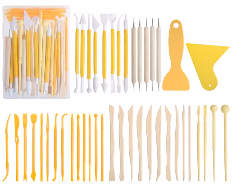 Set di 43 utensili per la lavorazione della Vetroceramica, con custodia