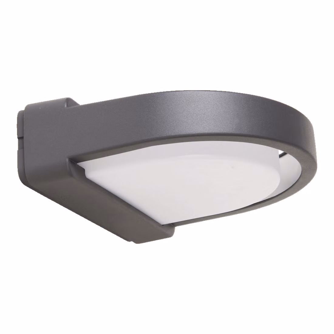 Lampada a parete ORIGO 1xE27/20W, IP54, grigio/opal L L: 270, H: 83, dimmerabile