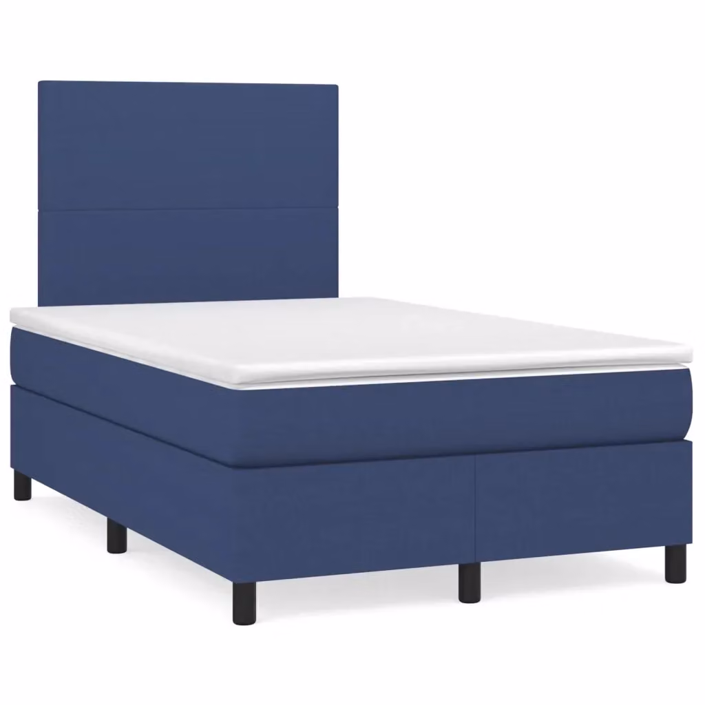 Letto Ibrido con Giroletto a Molle e Materasso vidaXL, Colore Blu e Bianco, L/P/H: 120 x 200 cm – 2