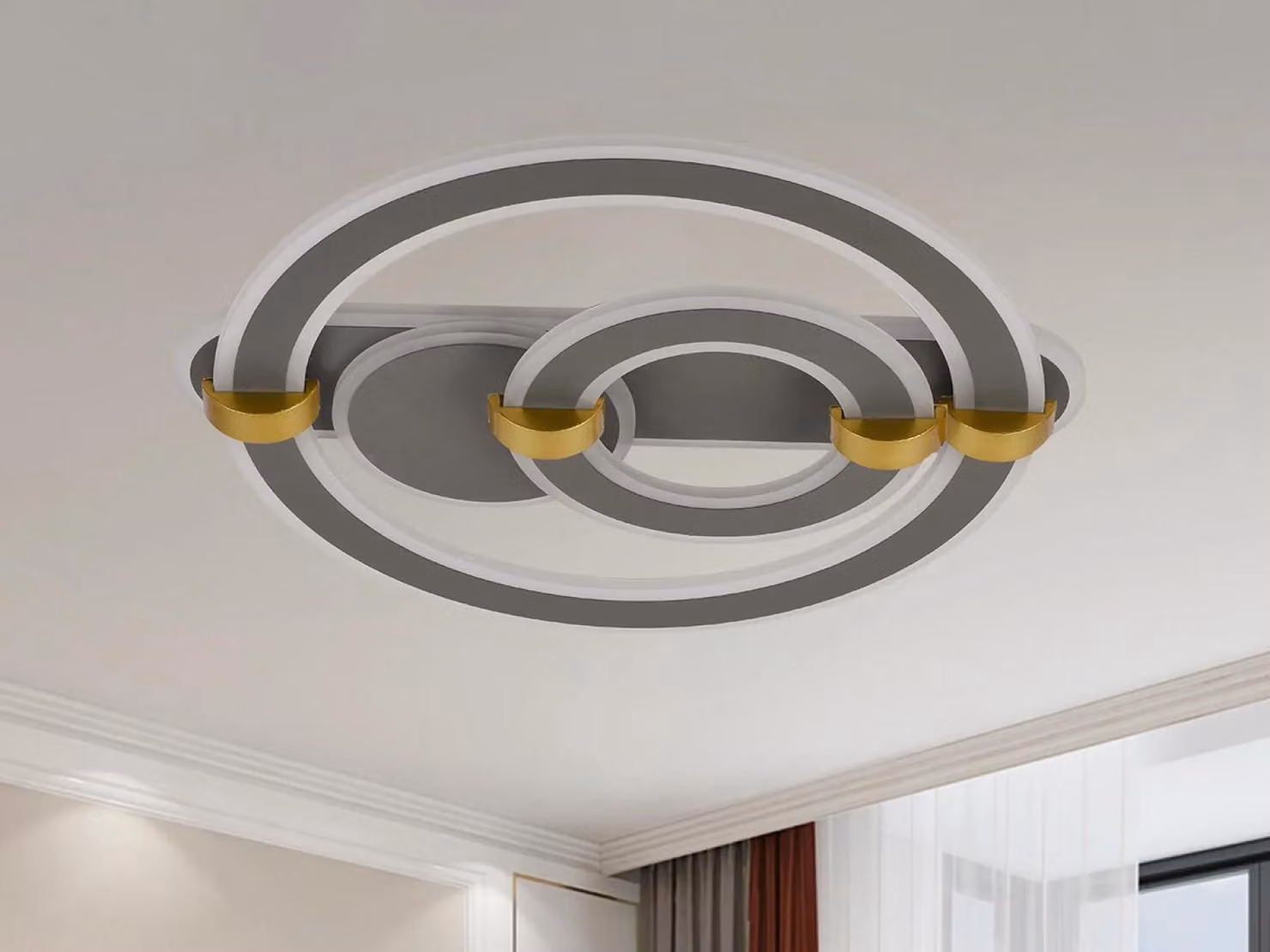 Lampada a soffitto a LED con telecomando, 120W - J3341/S