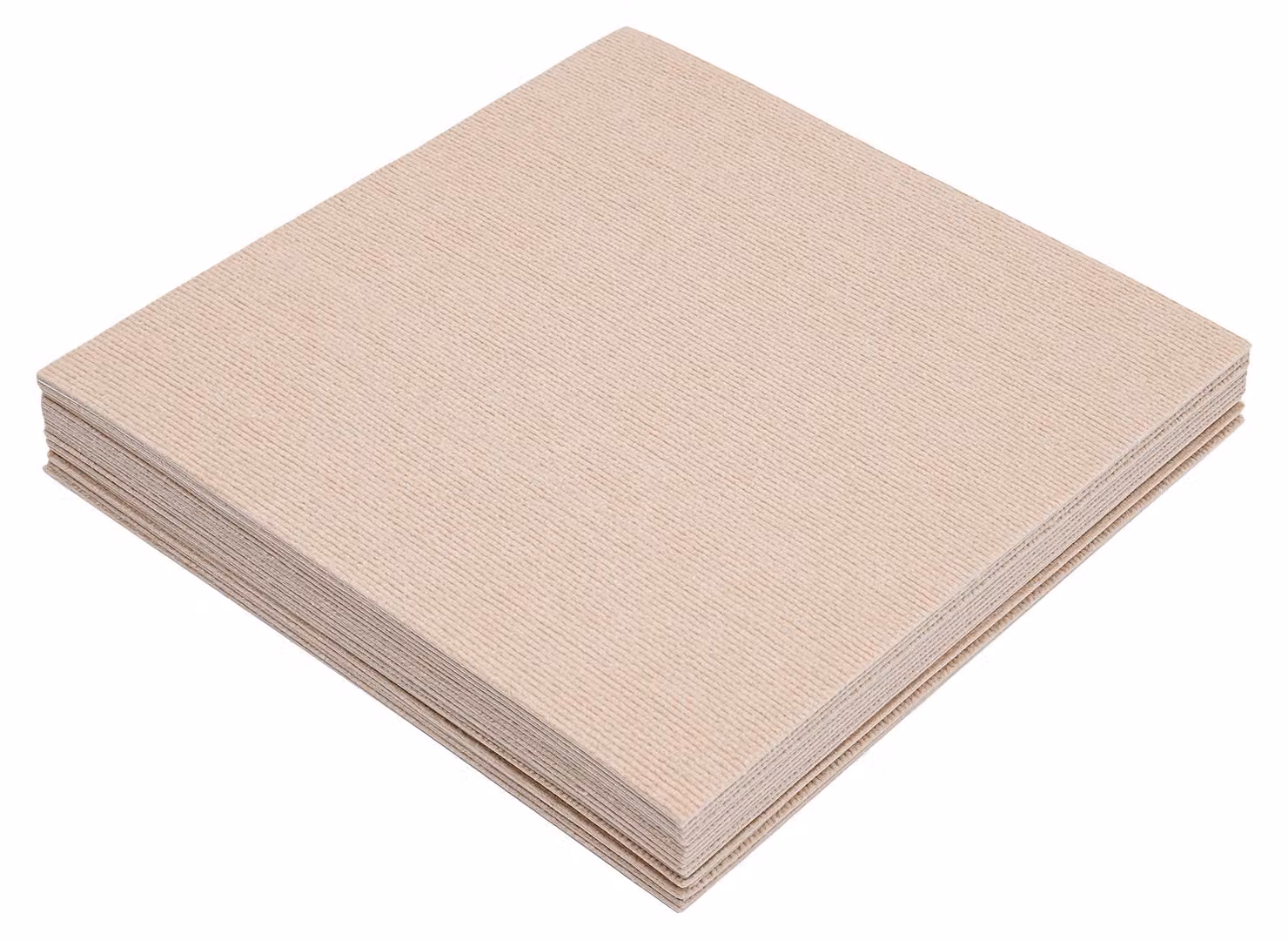 Tappetini quadrati, confezione da 20 pezzi, dimensioni 20x20 pollici, spessore 3,5 mm, retro antiscivolo, installazione semplice tramite adesivo o fissaggio a pressione