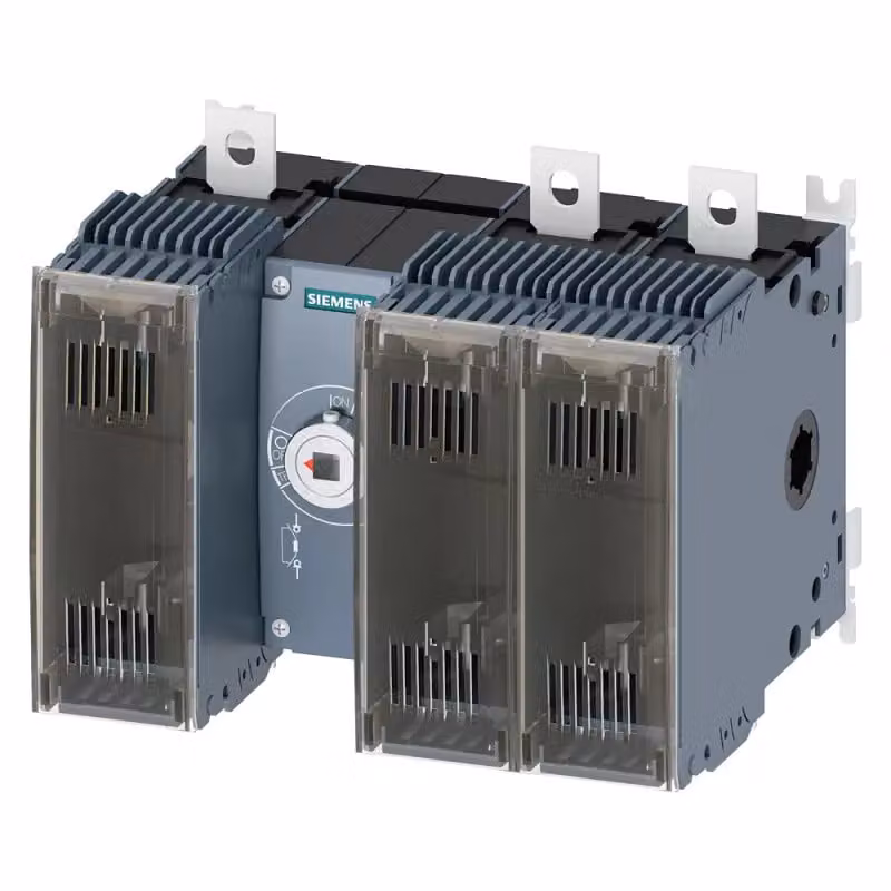 Interruttore sezionatore Siemens con fusibile da 250 A, serie 3, a 3 poli per fusibile NH misura 0 3KF33250MF11