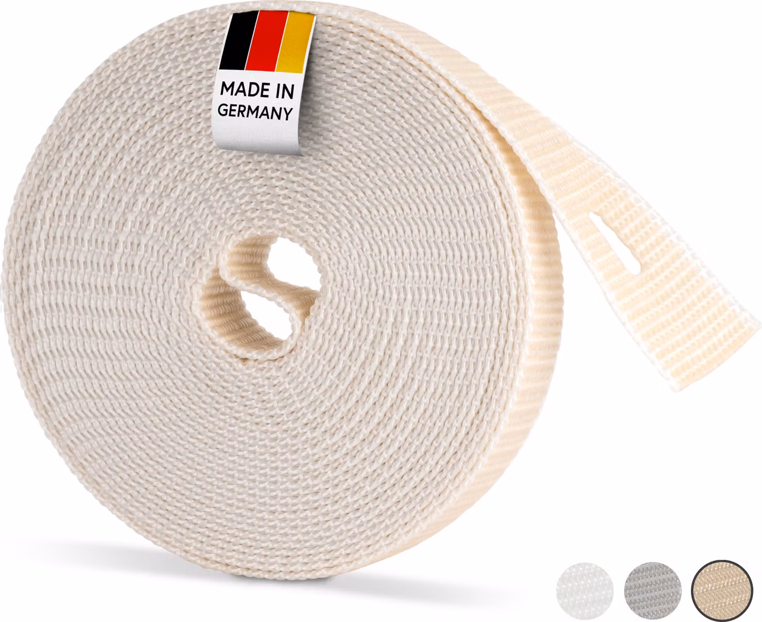 BAUHELD® 6m nastro per tapparelle 14mm - Beige [ Germany]