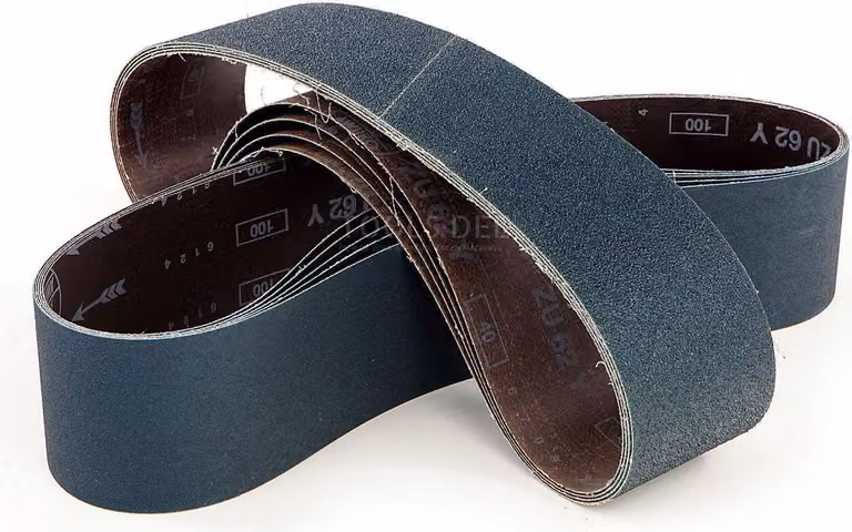 HBM 75 x 1180 mm k120 nastro abrasivo in zirconio blu