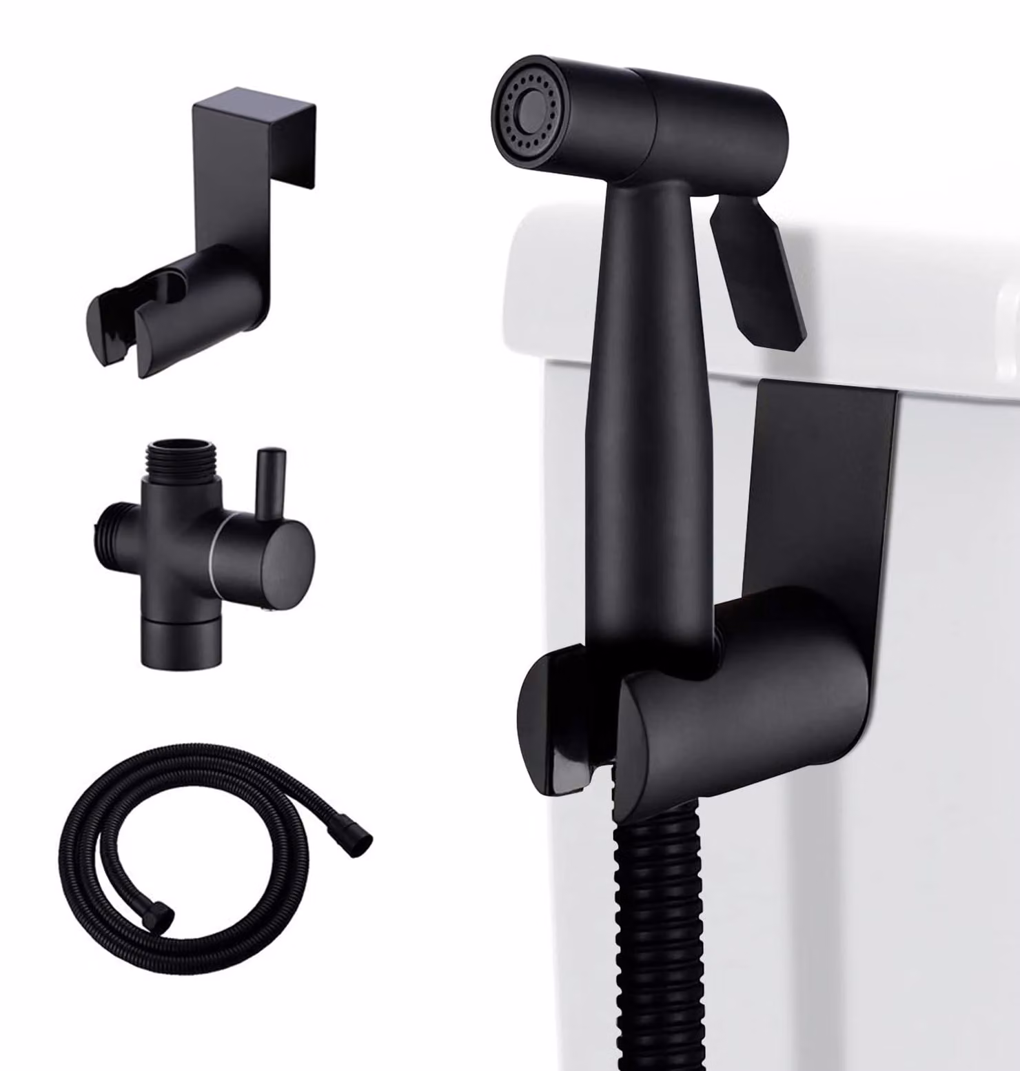 Kit per doccetta bidet da utilizzare con il water, spruzzatore manuale in acciaio inossidabile per l'igiene personale