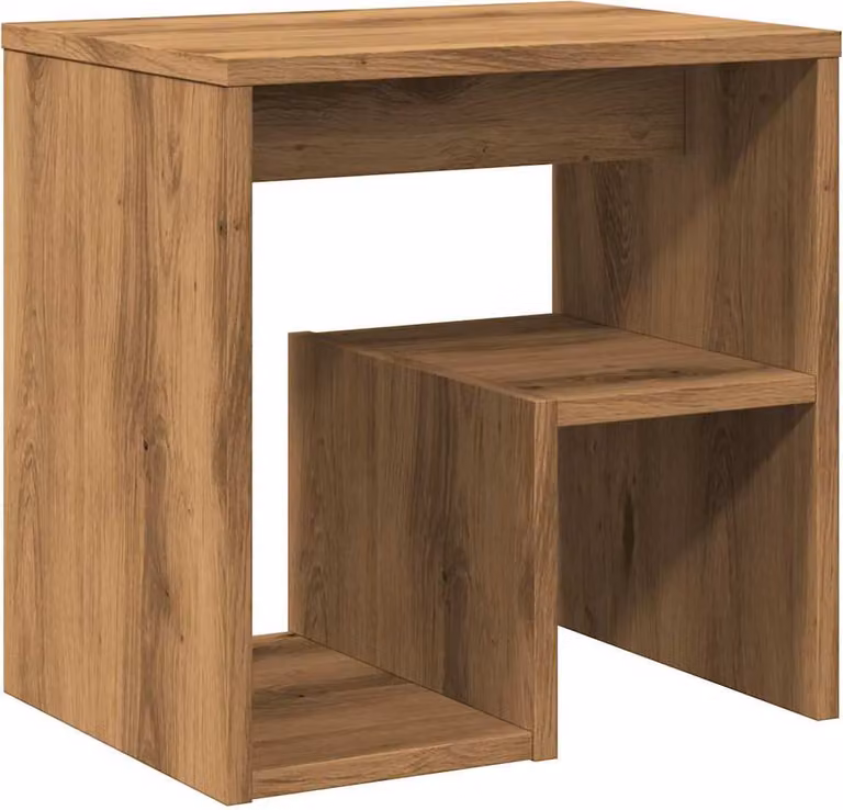 Comodino Rovere Artigianale 40x30x40 cm in Legno Multistrato