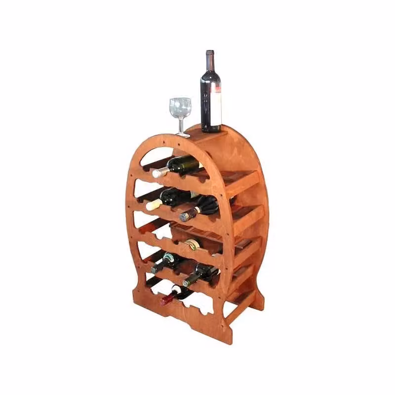 Cantinetta in legno Iperbriko per 23 bottiglie colore noce L: 49 cm, P: 26,5 cm, H: 76 cm – 2