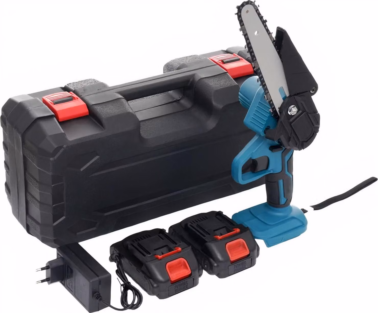 KRAFT&DELE Motosega a batteria a mano singola 6", 2x21V/2.0Ah KD10646