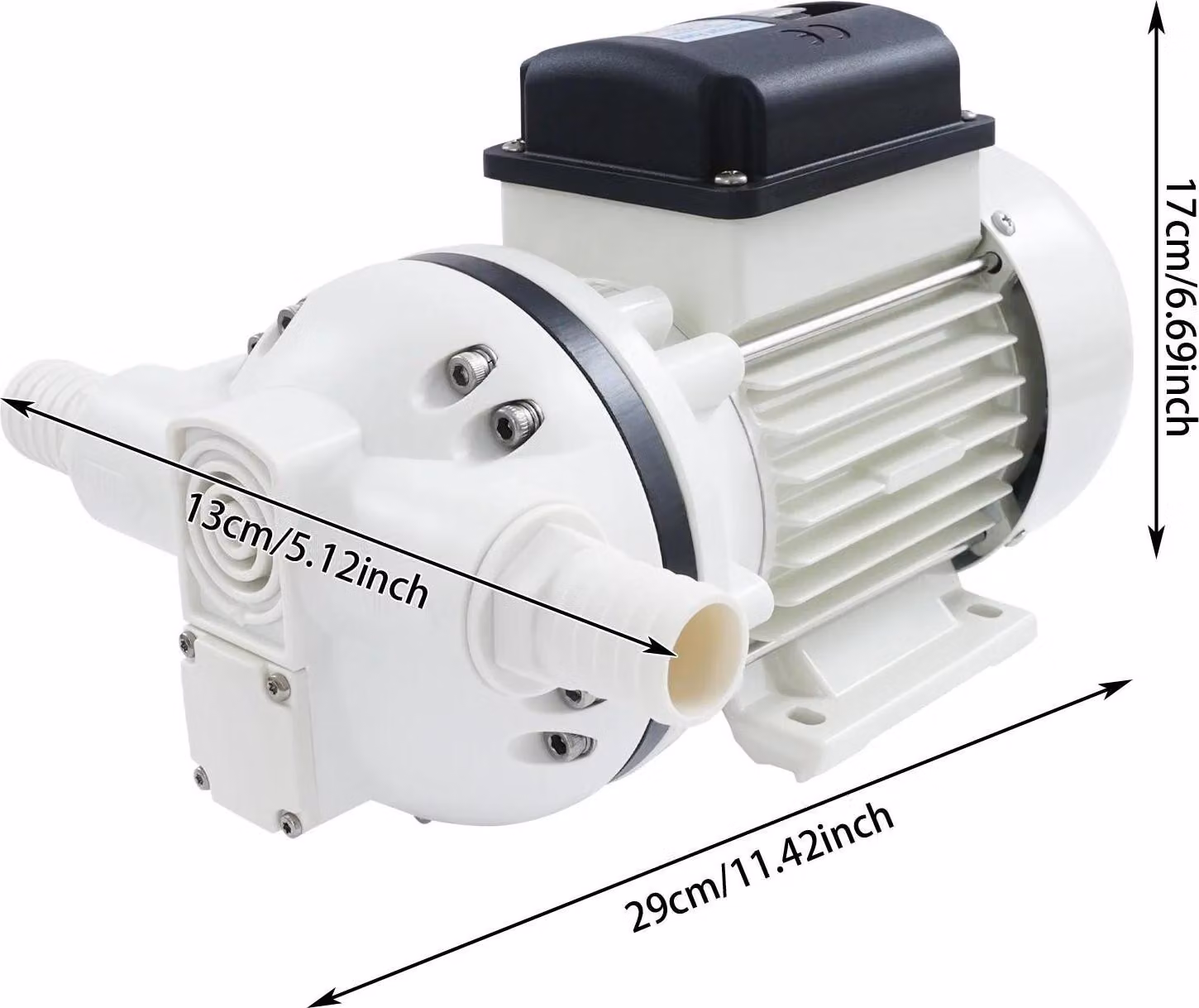 Pompa dell'acqua - Pompa elettrica a membrana/diaframma - 12 V - Spina UE - Autoadescante - Resistente alla corrosione