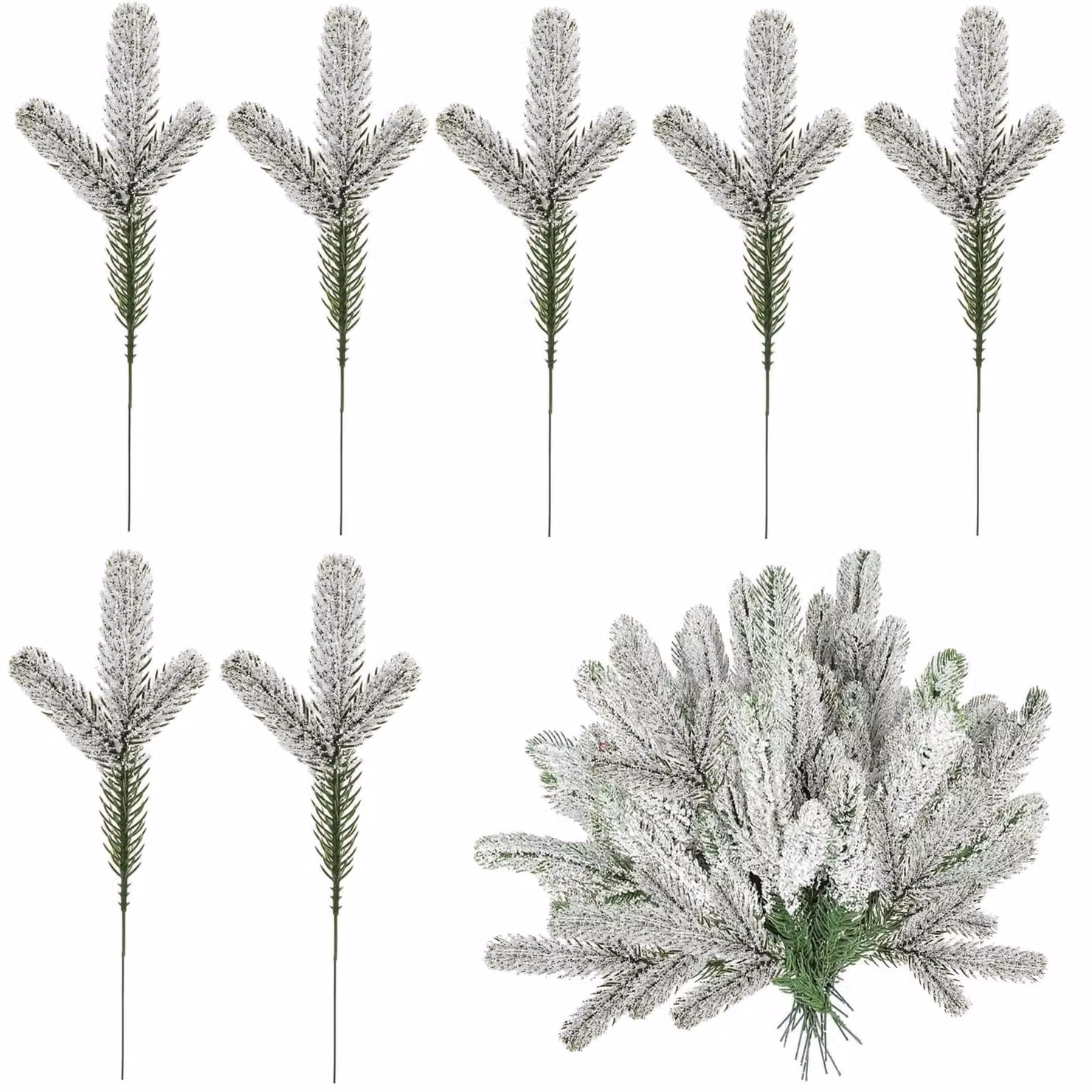 Omgoods - 24 unità di aghi di pino artificiali per decorazioni natalizie