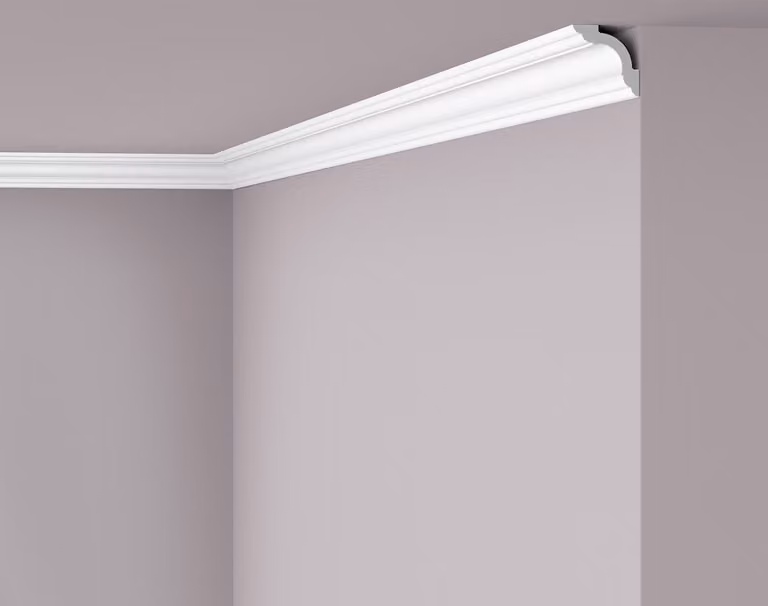 Modanatura del soffitto NMC WT5 WALLSTYL Noel Marquet Battiscopa decorativo Battiscopa decorativo moderno colore bianco 2 m