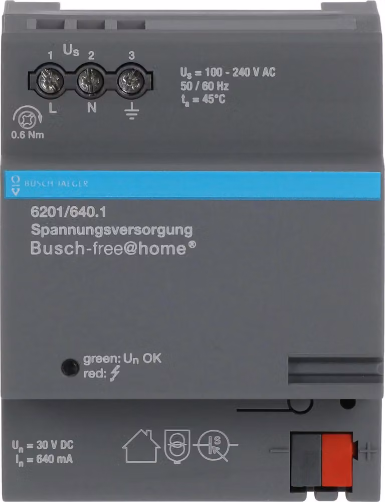 Alimentatore Busch-Jaeger 640 mA REG, per Busch-free@home, 1 pz.