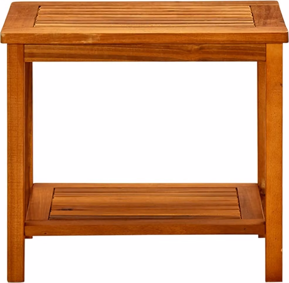 Tavolino da Salotto 50x35x45 cm in Legno Massello di Acacia