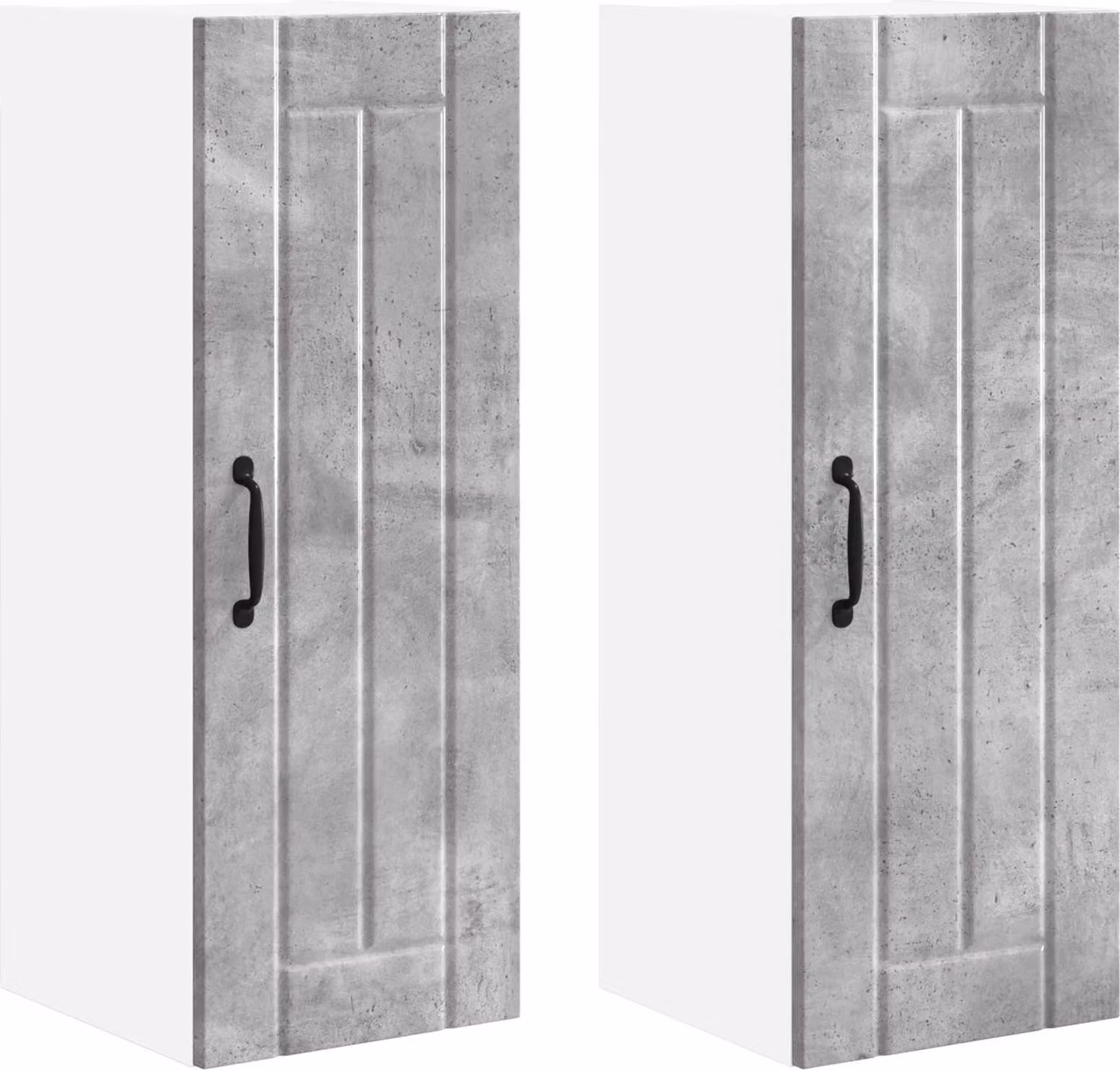 Armadietto a muro LUCCA 2 pcs Grigio Cemento 30 x 31 x 80 cm