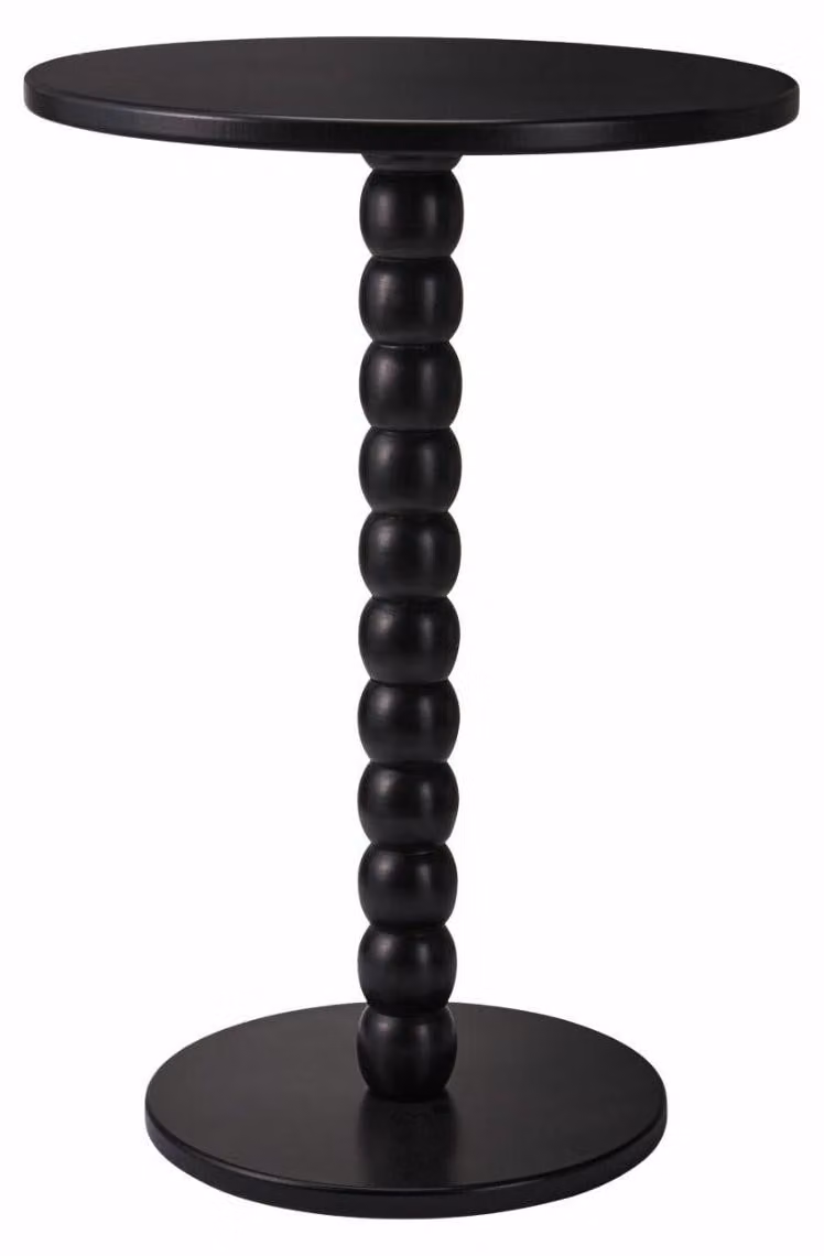 HOWHOMELY | Tavolino da salotto - Tavolino da caffè - nero - 35 x 50 cm - in legno - Tavolino da salotto - Decorativo