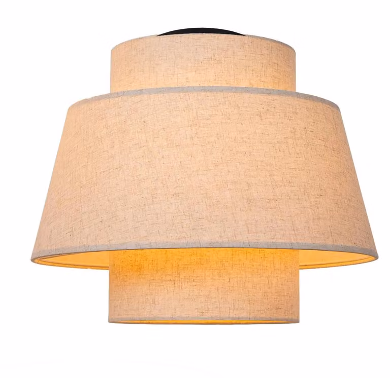 TRIBUTE - Lampada a sospensione minimalista - Diametro 40 cm - 1 attacco E27 - Colore crema