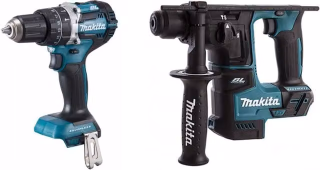Kit Makita DLX2278 con Avvitatore DHP484Z e Perforatore DHR171Z della linea LXT
