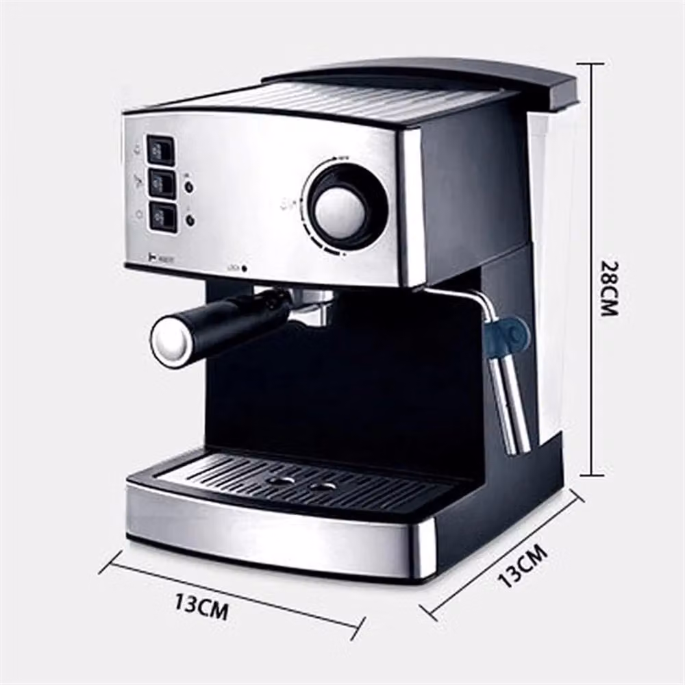 Macchina per caffè espresso e cappuccino automatica Trade Shop Traesio in acciaio inox e plastica, colore argento – 2