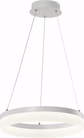 Lampada a sospensione LED Cornelia bianca 24W, bianco neutro, 1920 lm, acrilico, dimensioni: 100x40x40 cm, IP20, Reality
