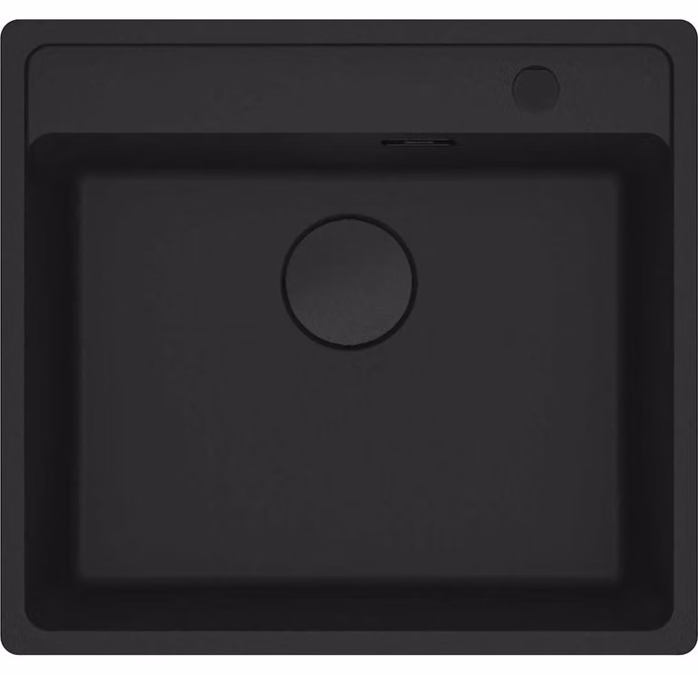 Lavello da incasso Franke Maris MRG 210-52 A Fragranit da incasso, Nero Opaco - Black Collection, valvola a manopola rotante