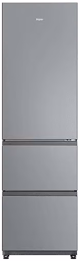 Frigorifero Combinato Haier Dynamic No Frost Silver, Capacità netta 303 l, Classe E, L 54,5 cm x P 62,2 cm x H 185 cm