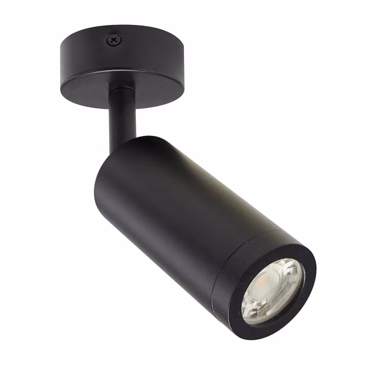 Spot da soffitto GU11/MR11 35mm 230V IP20 36x95x165mm nero MADARA SLIM