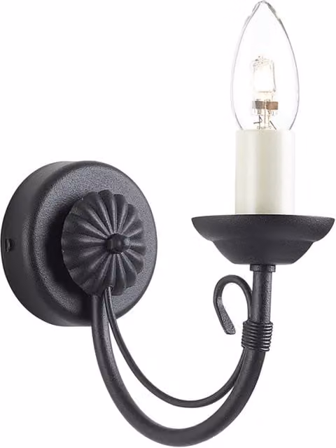 Applique a candela Chartwell Elstead 1xE14 60W nera