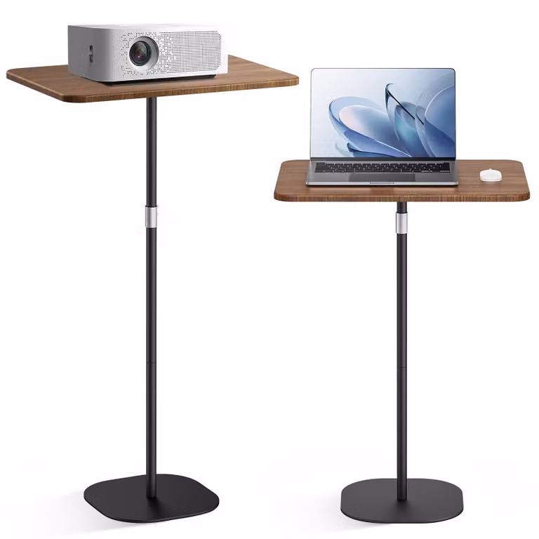 Tavolino portatile, scrivania per laptop con altezza regolabile da 46 a 120 cm, colore nero