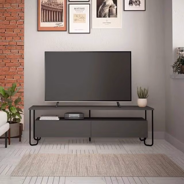 Porta Tv Cornea due ante antracite