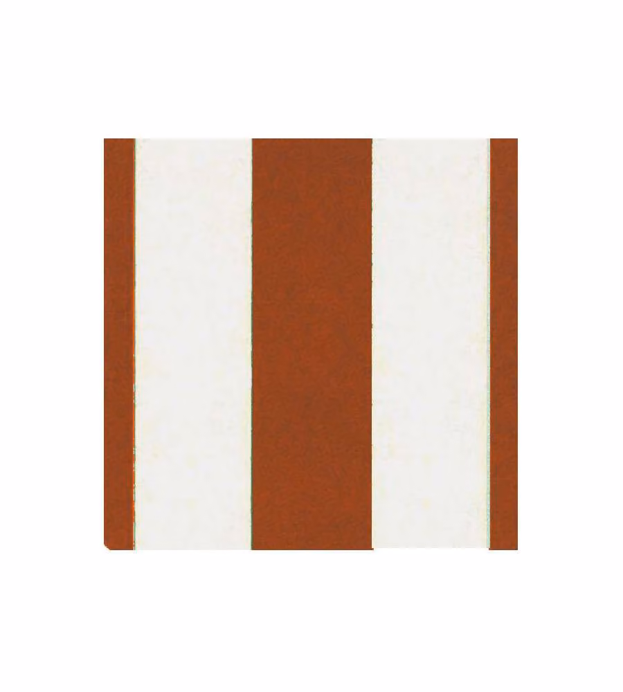 Tendasole in poliestere righe marroni 145 x 250 cm
