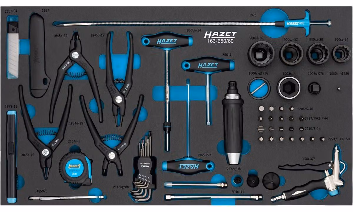 Set di utensili HAZET, assortimento da 61 pezzi