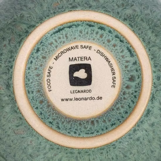 Set di 6 scodelle per zuppa Matera Leonardo in ceramica verde, diametro 12 cm