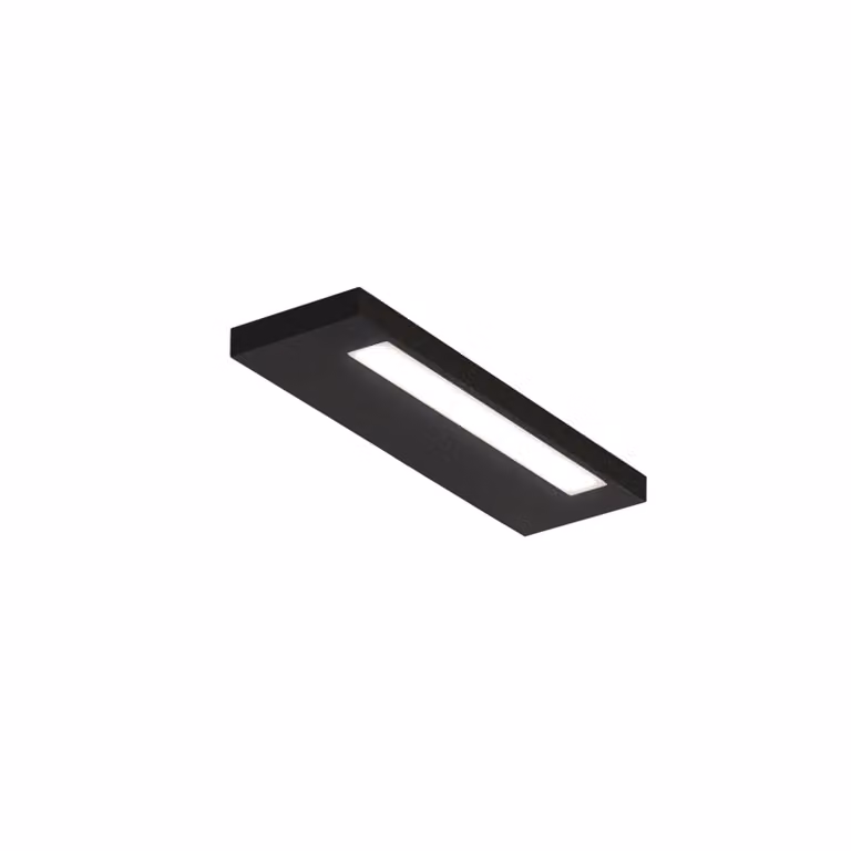 Decor Walther Applique da parete Slim 24 N, Nero, Bagno, Alluminio, Moderno, Applique