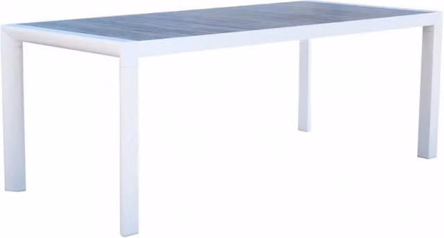 Tavolo rettangolare da esterno Cosma in ceramica e alluminio verniciato a polvere L: 194,5 cm x P: 90 cm x H: 74 cm