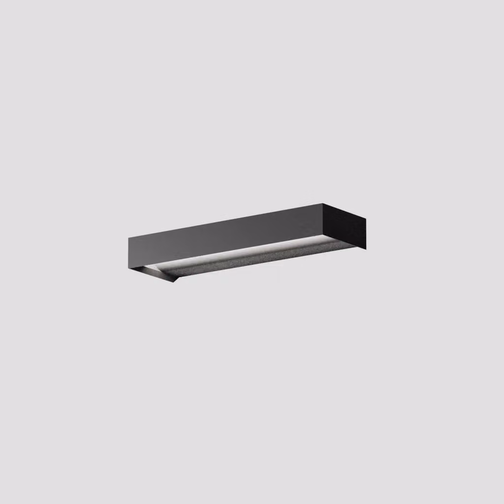 Applique a Parete LED Gealuce GAP551 in Alluminio Nero Opaco, Dimmerabile, 10W, 550lm, 3000K Luce Calda Diretta verso il basso, IP20 – 2
