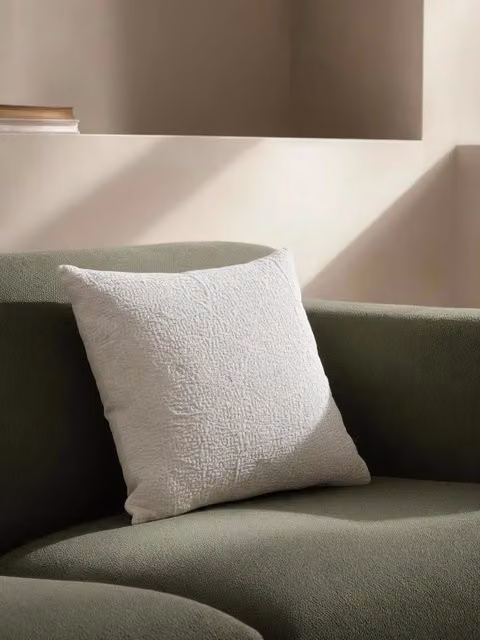 Cuscino Brenn Kenay Home color nature con trama in cotone, L/P: 45 x 45 cm