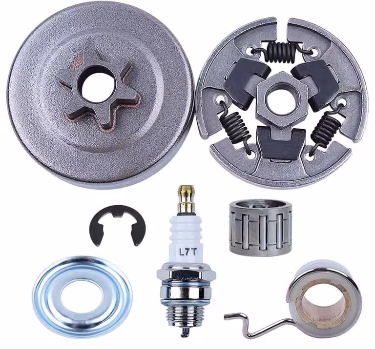 Kit di collegamento da 3/8 pollici per motoseghe: include pignone, giunto e cuscinetto