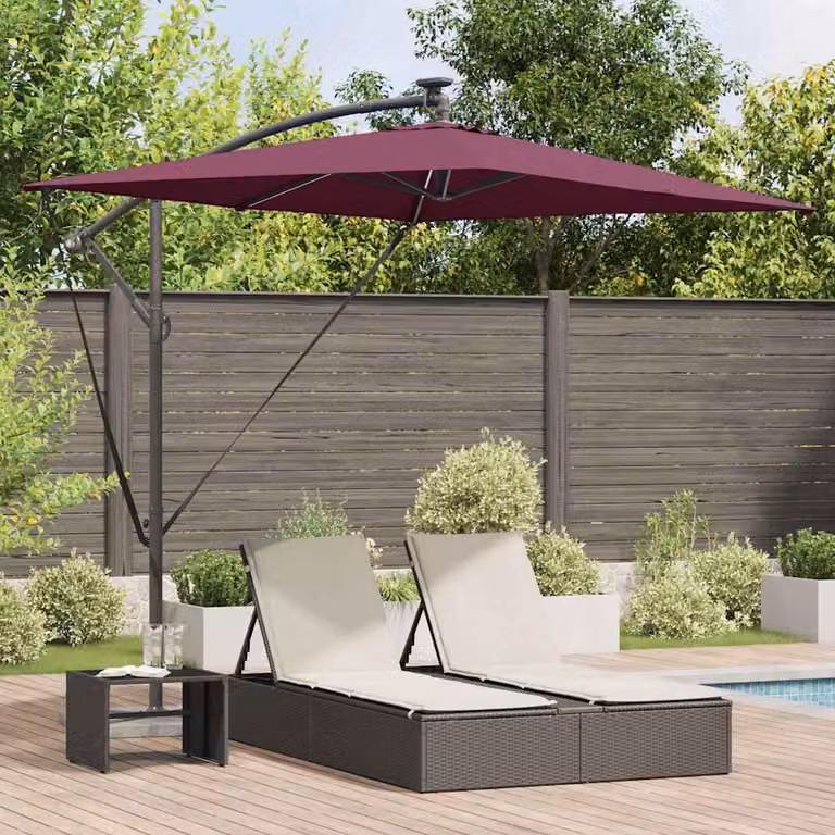 Maison Exclusive - Ombrellone, dimensioni 294 x 200 x 270 cm, realizzato in poliestere e alluminio