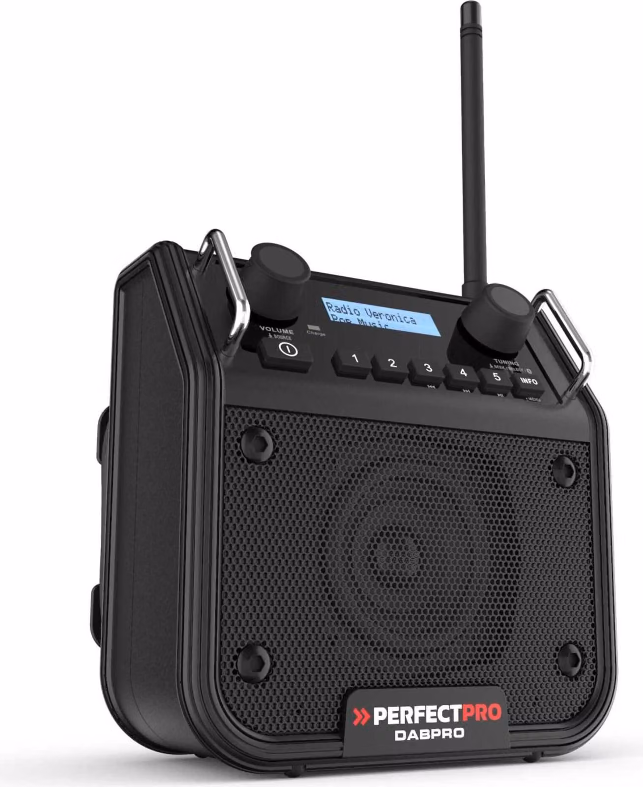 Perfectpro dpr2-18v perfectpro dabpro 18v radio da cantiere robusto design da cantiere
